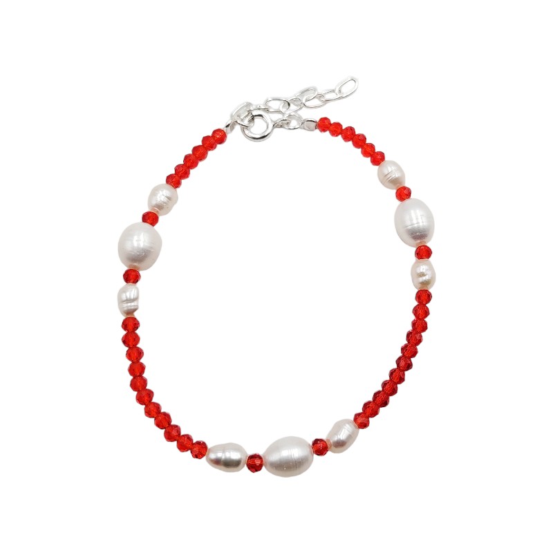 Pulsera de Cristales y Perlas